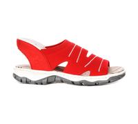 Red Women's Summer Sandals Antistress Neoprene - female - Rieker - Flat Sandals - Red - 5 UK - Shoes 5 UK