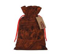 Red Wood. Print Gift Drawstring Bags Reusable Present Sack Versatile Birthday Holiday Party Favors