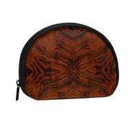 Red Wood Print Women's Mini Coin Purse Wallet Zipper Pouch for Daily Use and Gifts 1PCS