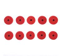 RED WOOL CYMBAL FELTS 10 PACK 1.5" X 0.5"