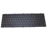 Red word Laptop Keyboard For CLEVO W350ET W370ET W370ST W350STQ W350SSQ W670SFQ MP-12A33US-4301W 6-80-W37S0-010-1 6-79-W370ST0K-010-W 6-79-W670STQK-010-W United States Black Frame
