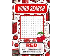 Red Word Search, Puzzles for adults, seniors and teens: A Vibrant Brain Game Book Filled with Themed Challenges and Unique Gift Fun for All Ages
