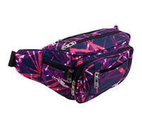RED X Bum Bag Fanny Pack Waist Pack Laser Design Travel Festivals - Pink