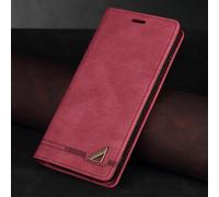 (red, Xiaomi Poco F5) Luxury Leather Wallet Case RFID Blocking Credit Card Holder Flip Folio Book Shockproof Cover For iPhone Samsung OPPO Huawei Redmi Xiaomi