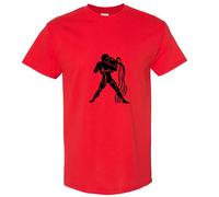 (Red, XL) Aquarius Zodiac Horoscope Astrological Ganymede Hercules Men T Shirt Tee Top