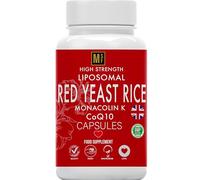 Red Yeast Rice 1200mg | 120 Red Yeast-Rice Capsules | 4 Months Supply 1-A-Day | High Strength Monacolin K with CoQ10 | Liposomal Max Absorption Formula | No Artificial Fillers, Vegan, UK Company