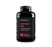 Red Yeast Rice, 540 Vegan Tablets | Provides 2.9mg Monacolin K, Enriched with Coenzyme Q10 and Vitamin B3 | Citrinin Free | Zenement