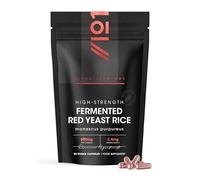 Red Yeast Rice 600mg - 2.4mg Monacolin K - 90 Vegan Capsules - High Strength Monascus Purpureus Supplement - 3 Months Supply - Resealable and Recyclable Pouch by Alpha01