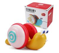 (red,yellow, 22.4*11.9cm) Children's Snail Pull Toy Learning Walker Pull Along The Early Educational Toy