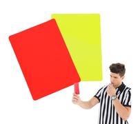Red Yellow Cards, 2 Pieces Football Referee Cards Referee Accessory Set, Multifunctional Sports Referee Cards Set, Professional Football Referee Accessories for Arb