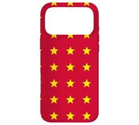 Red Yellow Grid Star Line Stripe China Flag Peking Pattern Case for iPhone 17 Pro Max