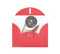 Red YYHWHJDE Planet on the palm of your hand Printing Greeting Card for Christmas, Birthday, Valentine's Day, Wedding Anniversary, and Parties