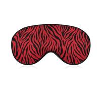 Red Zebra Skin Pattern Sleep Mask Eye Masks Soft Blackout Eye Shade Cover Blindfold Eyeshade for Deep Rest Travel Nap