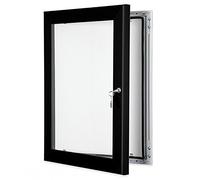 red17: Poster Case Notice Boards - Outdoor Lockable - Black - A2