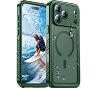 Red2Fire Compatible with iPhone 17 Pro Case Waterproof Magnetic Built-in Screen & Camera Protector IP68 Underwater Full Body 17FT Military Dropproof Shockproof Translucent Matte Phone Case