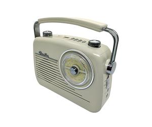 RED5 50's Retro Radio AM & FM Tuner Bluetooth Rechargeable Portable Music Device