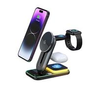RED5 Adjustable Height Wireless Magnetic 3-in-1 Charging Station & Night Light