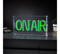 RED5 On Air Green Neon Effect Lamp USB Powered Freestanding Perspex Boxed Light
