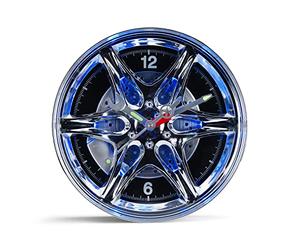 RED5 LED Light Up Neon Effect Car Alloy Wheel Rim Theme Wall Mountable Clock