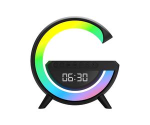 RED5 Light Up Wireless Charging Alarm Clock Bluetooth TWS Speaker Bedside Dock