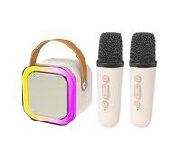 RED5 Mini Karaoke Speaker 2 Wireless Microphones With LED Colour Changing Lights