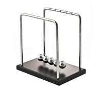 RED5 Newton's Cradle Classic Newton Pendulum - 5 Balls Balance Physical Balance - Office Toy Decoration Executive Scientific - Relaxation and Education Gadget for Adults and Children