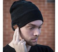 Red5 Polyester Wireless Beanie Hat In Black