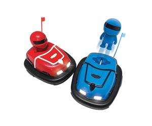 RED5 Remote Control Bumper Cars Two Pack with Ejecting Drivers Dodgem RC Toy Set