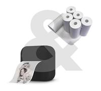 RED5 Thermal Phone Printer & 6 Roll Paper Refill Bundle Pack
