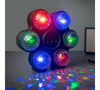Menkind RED5 Multicolored Circle Disco Light in Black | Size: Small Menkind Black Small
