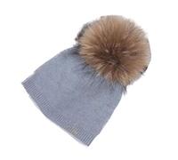 RedAeL Cozy Winter Knit Beanie Hat for Women with Furry Pompom - Stylish Ear Protection and Casual Charm