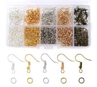 Redamancy 1150Pcs Earring Making Kit, 18x20mm Earring Making Hooks Accessories Kit, Jump Rings, for Jewelry Making and Repair