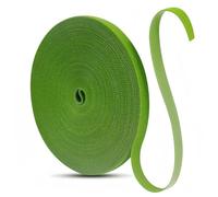 Redamancy 49.2Feet/15m Plant Ties, 10mm Green Garden Tape Plant Tie, Self Adhesive and Reusable Plant Tape, Tree Ties for Garden Climbing Plant Wrap Tape Cable Organiser