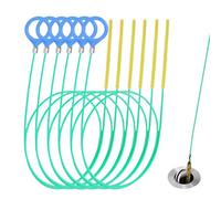 Redamancy 6 Pack (35 in) Drain Snake, Hair Clog Remover, Extended Sink Unblocker Snake, Flexible Feeding Tube Cleaning Brush, Drain Cleaning Tool for Bathroom Sink Tub, Shower, Kitchen, Sink