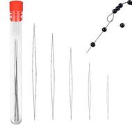 Redamancy Bead Needle, 5 Sizes Stainless Steel Hand Sewing Needles, Bead Needle Big Eye Beading Needles Set, Big Eye Beading Needles, Beading Needles for Jewellery Making