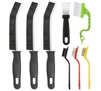 Redamancy Crevice Cleaning Brush, Bathroom Tile Groove Gap Cleaning Brush, 8pcs Thin Hard Bristle Crevice Cleaning Tool Supplies for Groove Window Door Gap Bathroom Home Kitchen Cleaning