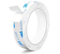 Redamancy Double Sided Adhesive Pads, Foam Sticky Pads, Self Adhesive Strong Mounting Pads, Waterproof Double Sided Sticky Pads, for Indoor and Outdoor Use for Attaching Objects (20 mm x 3 Meter)