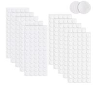 Redamancy Self Adhesive Dots, 600Pcs Sticky Hook and Loop Dots, 20mm Self Adhesive Dots Tapes, 300 Pairs Double Sided Hook Loop Dots Loop, Nylon Sticky Coins White, for Home, School, Office
