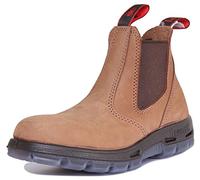 Red Back Ubch Mens Leather Matt Taupe Ankle Boots (8.5 UK, Taupe)