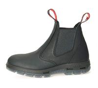 Redback USBBK Chelsea Boots Black with Steel Toe Cap from Australia (UK size 10.5)