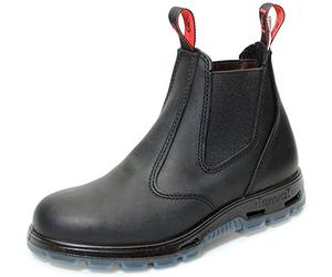 Redback USBBK Chelsea Boots Black with Steel Toe Cap from Australia (UK size 6)