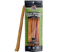 Redbarn Pet Products All Natural 8"-12" Bully Sticks for Medium/Large Dogs - Healthy Long Lasting Chews Variety Party Pack - 100% Beef Single Ingredient Low Odor Rawhide Free - 1lb