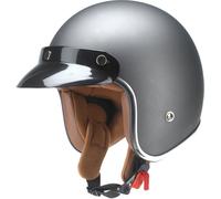 Redbike RB-756 Titanium Jet Helmet, silver, size XS for Men