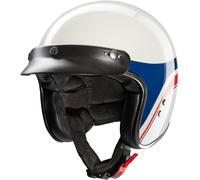 Redbike RB-803 Silverstone Jet Helmet, white/blue/red, size M (57/58)