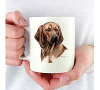 Redbone Coonhound Dog Art Drinking Cup Unique Tea Cup Durable Travel Mug Novelty Gift for Office Mom Christmas 330Ml