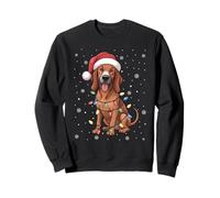 Redbone Coonhound Dog Tree Lights Christmas Sweater Pet Dogs Sweatshirt