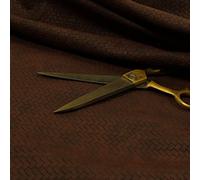 Redbrick Mill Fabrics Basket Weave Semi Plain Faux Leather Vinyl Upholstery Red Burgundy Colour Fabric (10cm x 8cm Sample)