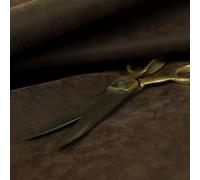 Redbrick Mill Fabrics Beautiful Soft Textured Semi Faux Suede Upholstery Material Fabric Choco Brown (10cm x 8cm Sample)