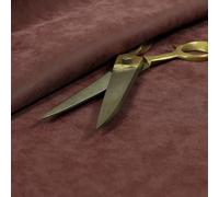 Redbrick Mill Fabrics Beautiful Soft Textured Semi Faux Suede Upholstery Material Fabric Red Burgundy (1 Metre)