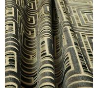 Redbrick Mill Fabrics Designer Maze Pattern Quality Soft Weight Velvet Upholstery Fabric by The Metre, Grey (10cm x 8cm Sample)